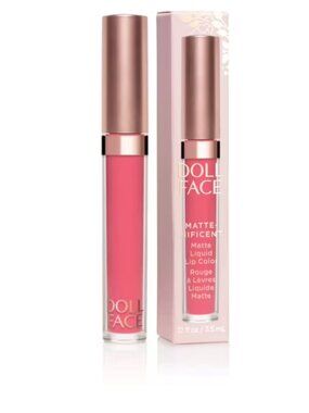 Doll Face Matte-nificent Matte Liquid Lip Color – Pretty In Pink –NIB